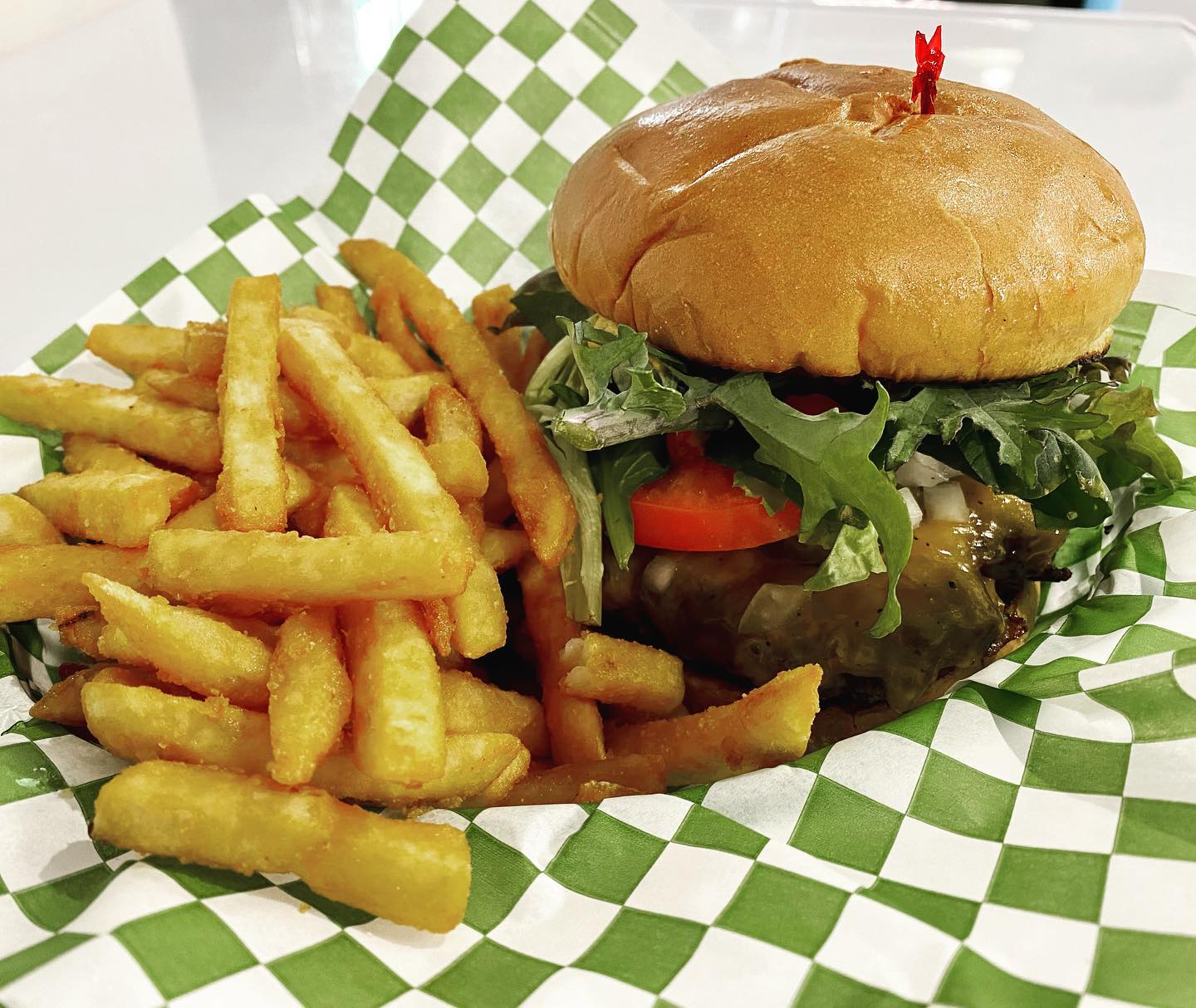 Homespun Burger and Fries